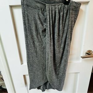 ANTHROPOLOGIE Dolan Charcoal Maxi Skirt (with mini skirt attached for coverage)
